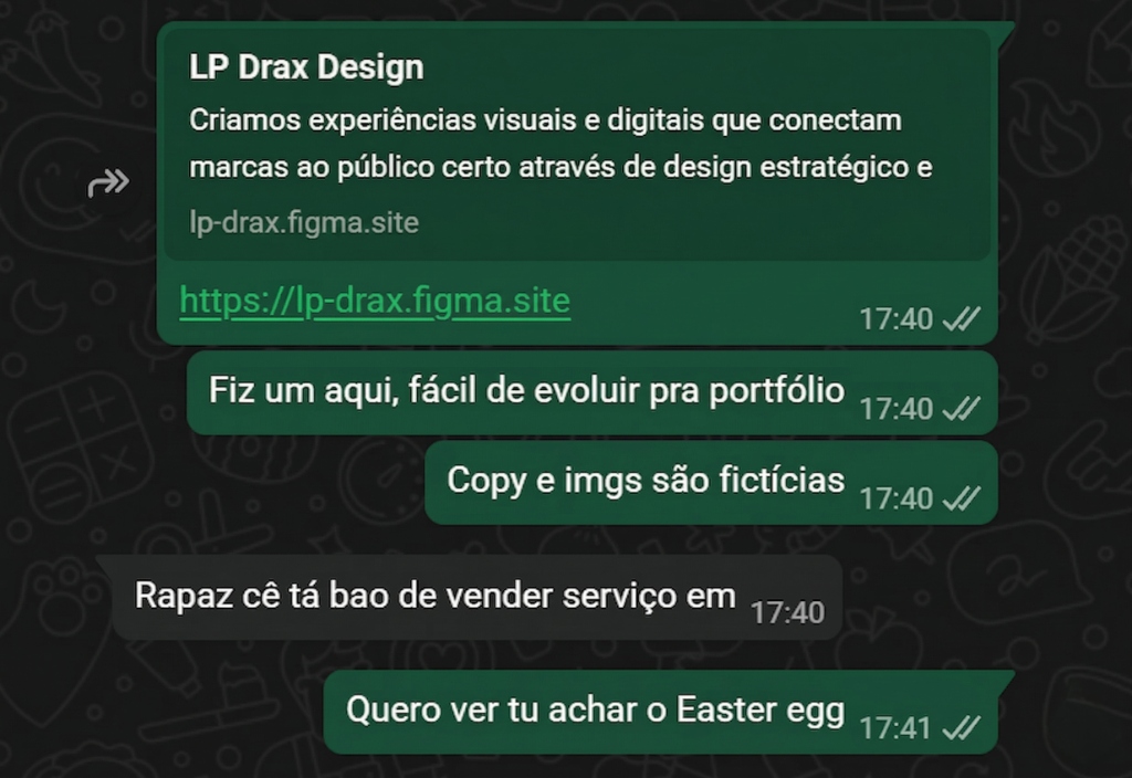 Venda real no WhatsApp
